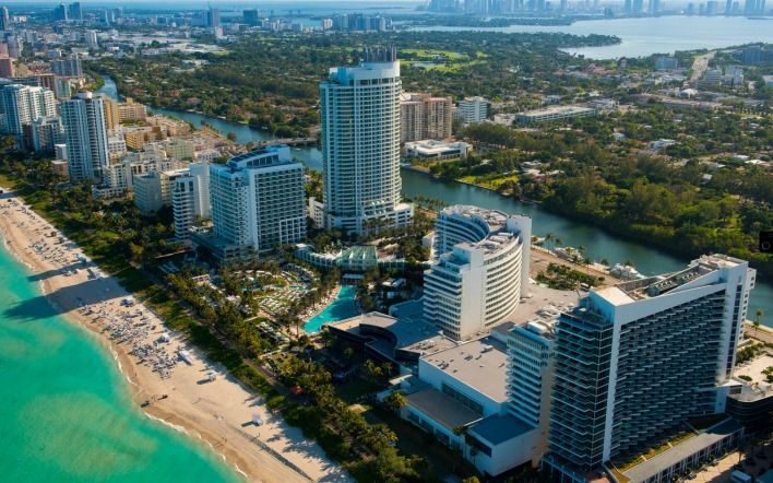 Майами США страны архитектура пляж