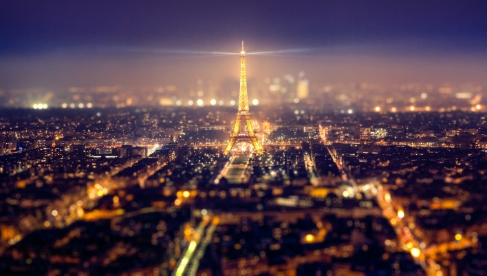Париж эйфелева башня город огни