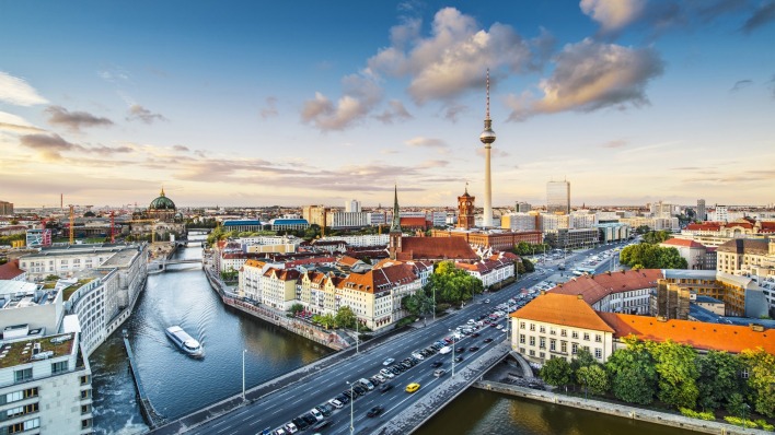 страны архитектура горизонт Берлин