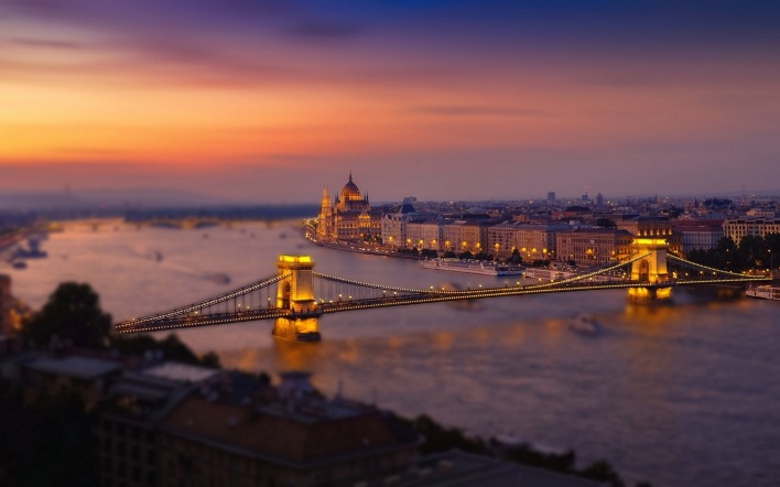 Будапешт мост панорама