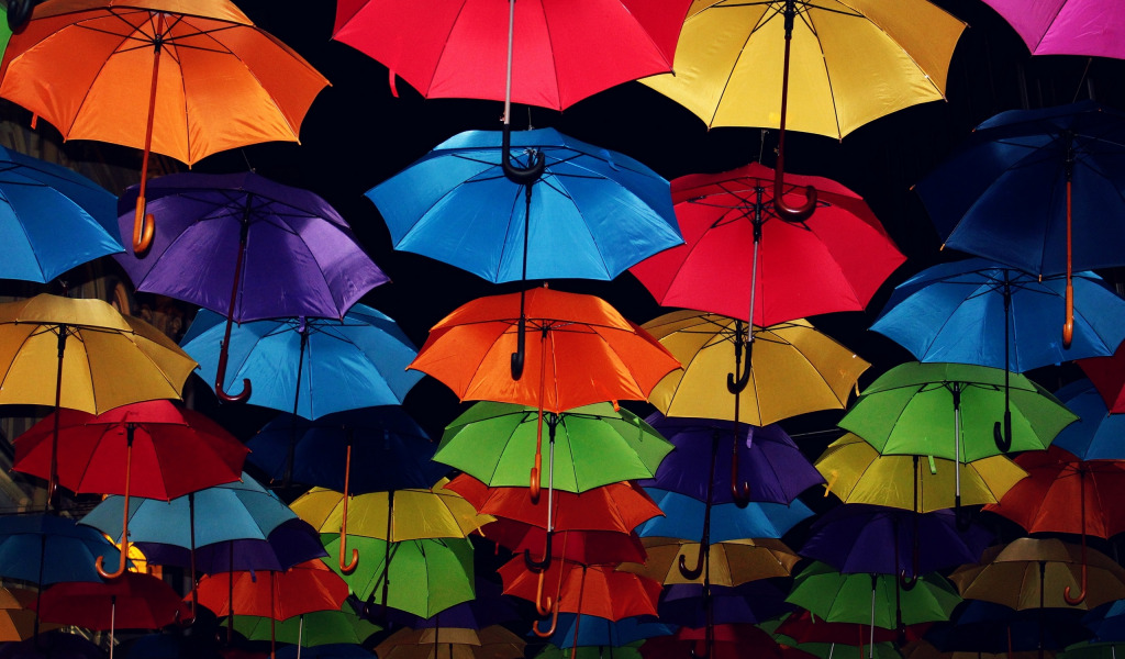 зонты цвета краски