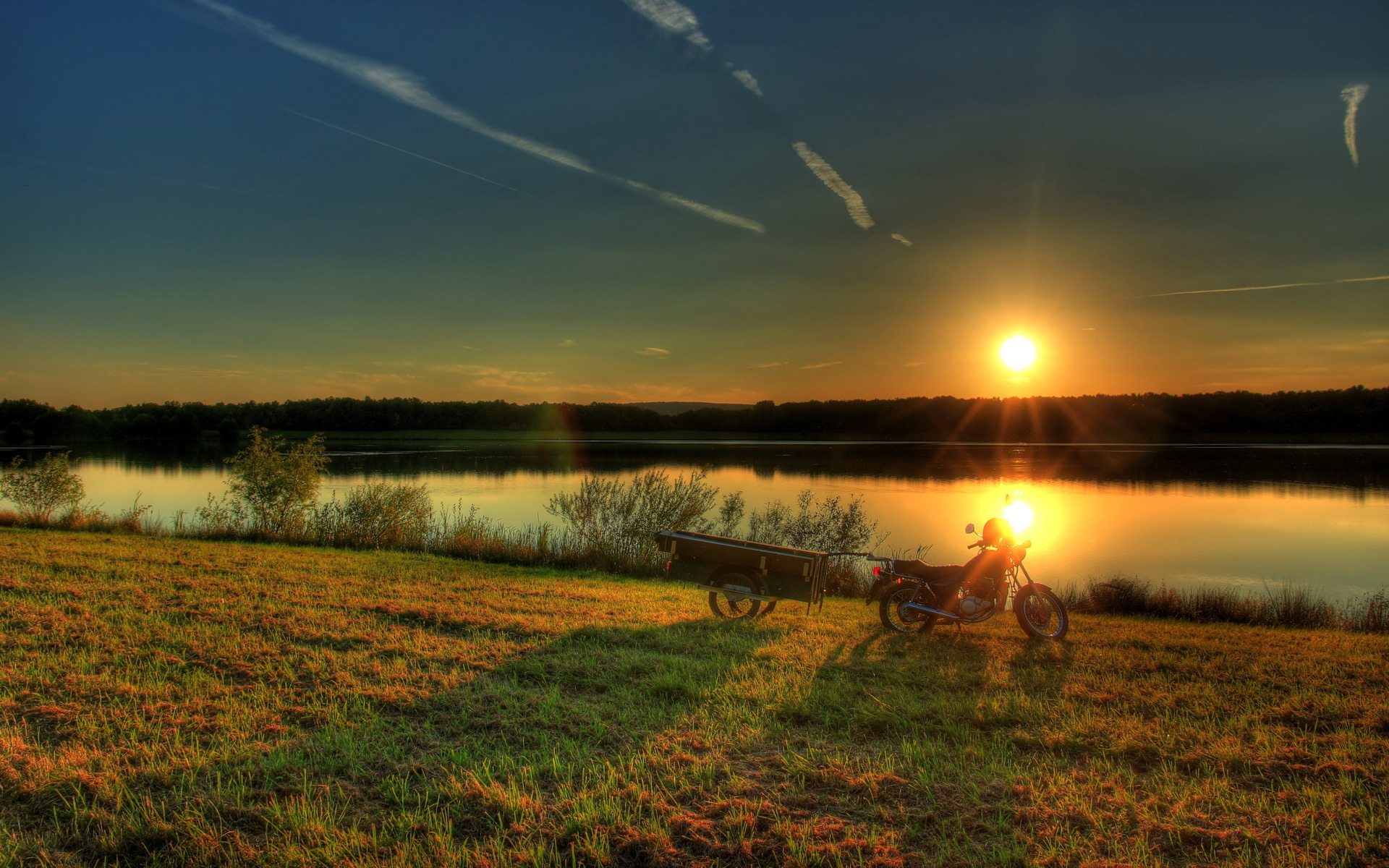 озеро закат берег the lake sunset shore