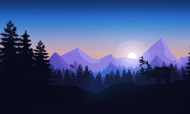 природа графика рисунок