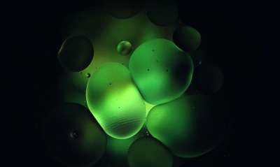 пузыри, зеленый