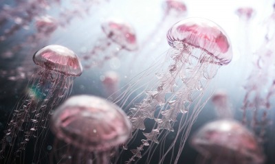 медузы, океан