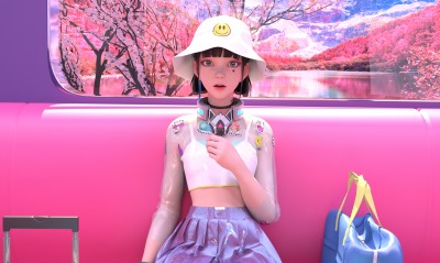 девушка япония аниме сакура метро