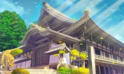 аниме япония архитектура дворец
