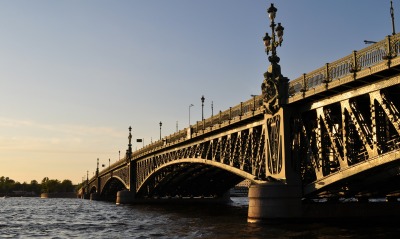 мост, река