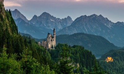 замок германия нойшвайнштайн горы