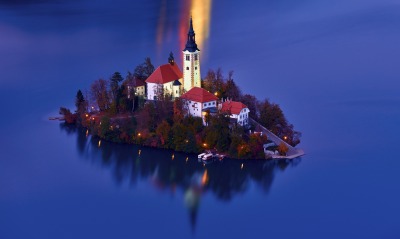 остров озеро церковь