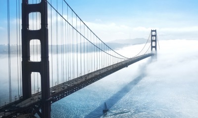 мост туман сан-франциско сша