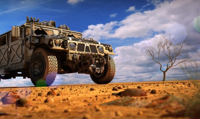Hummer в пустыне