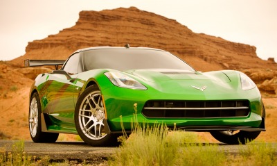 зеленый, автомобиль