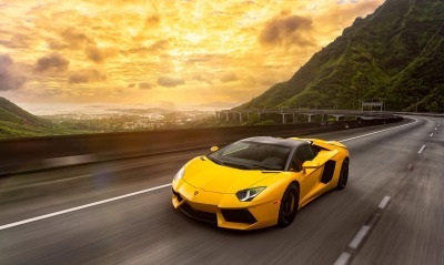 Lamborghini горы поворот