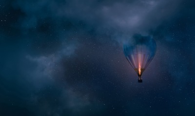 воздушный шар, небо