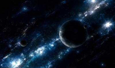 планеты космос туманность звезды
