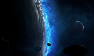 планета сияние астероиды атмосфера