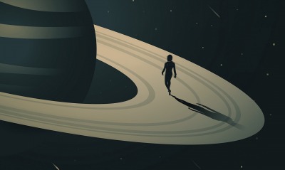 сатурн кольца вектор человек