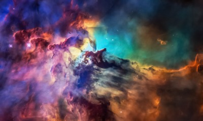 туманность звезды краски космос