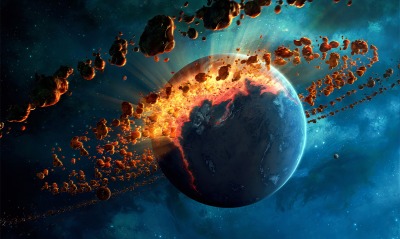 планета осколки взрыв
