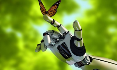 робот рука бабочка