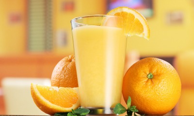 апельсиновый сок, стакан