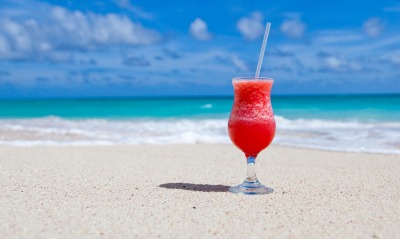 коктейль берег песок горизонт море
