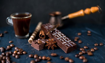 шоколад, кофе