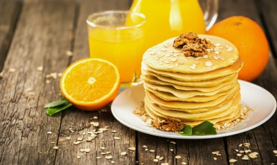 блины апельсиновый фреш завтрак