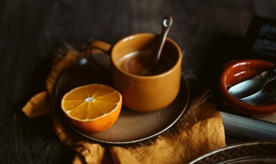 кофе, апельсин