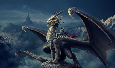 дракон, рыцарь