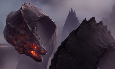 дракон, пламя