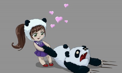 девочка панда игра юмор
