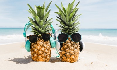 отдых ананас очки пляж лето