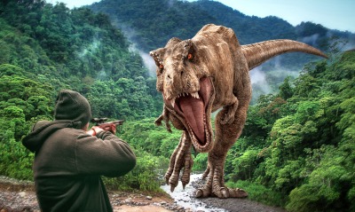 динозавр, охотник