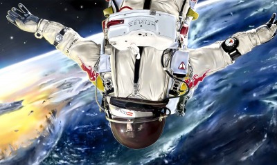 Космонавт в открытом космосе