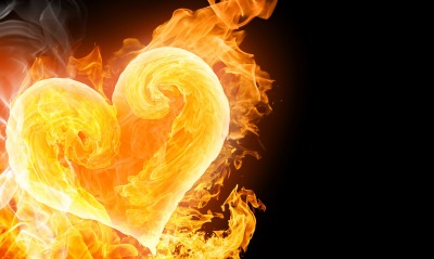 сердце, огонь