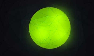 круг, зеленый