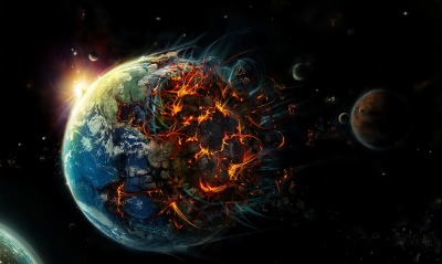 планета взрыв космос