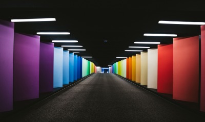 тоннель краски столбы