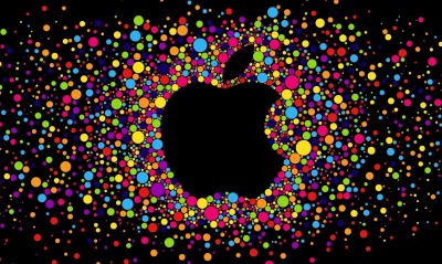 apple яблоко значок разноцветные круги