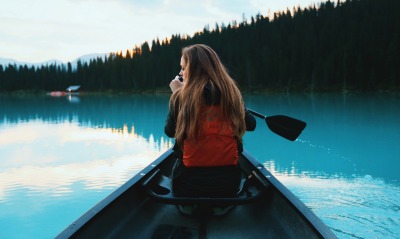 лодка, отдых, озеро
