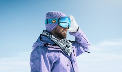 лыжник очки отражение