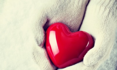 сердце, рукавицы