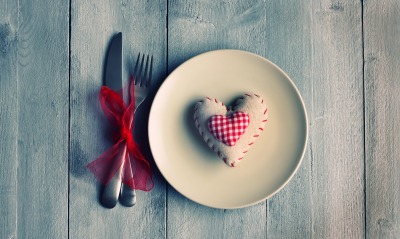 сердце, тарелка