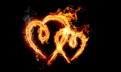 сердца, огонь