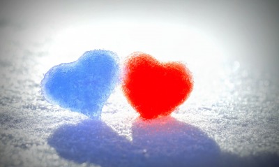 сердце снег льдинки любовь