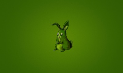 кролик, зеленый