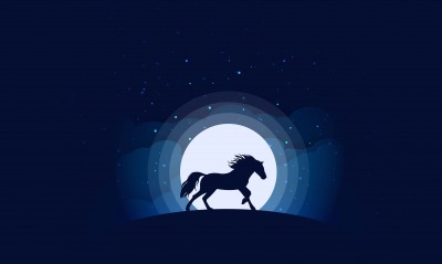 луна, лошадь