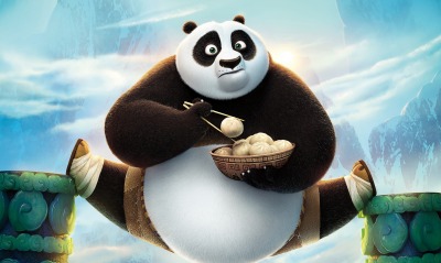 панда шпагат мультфильм